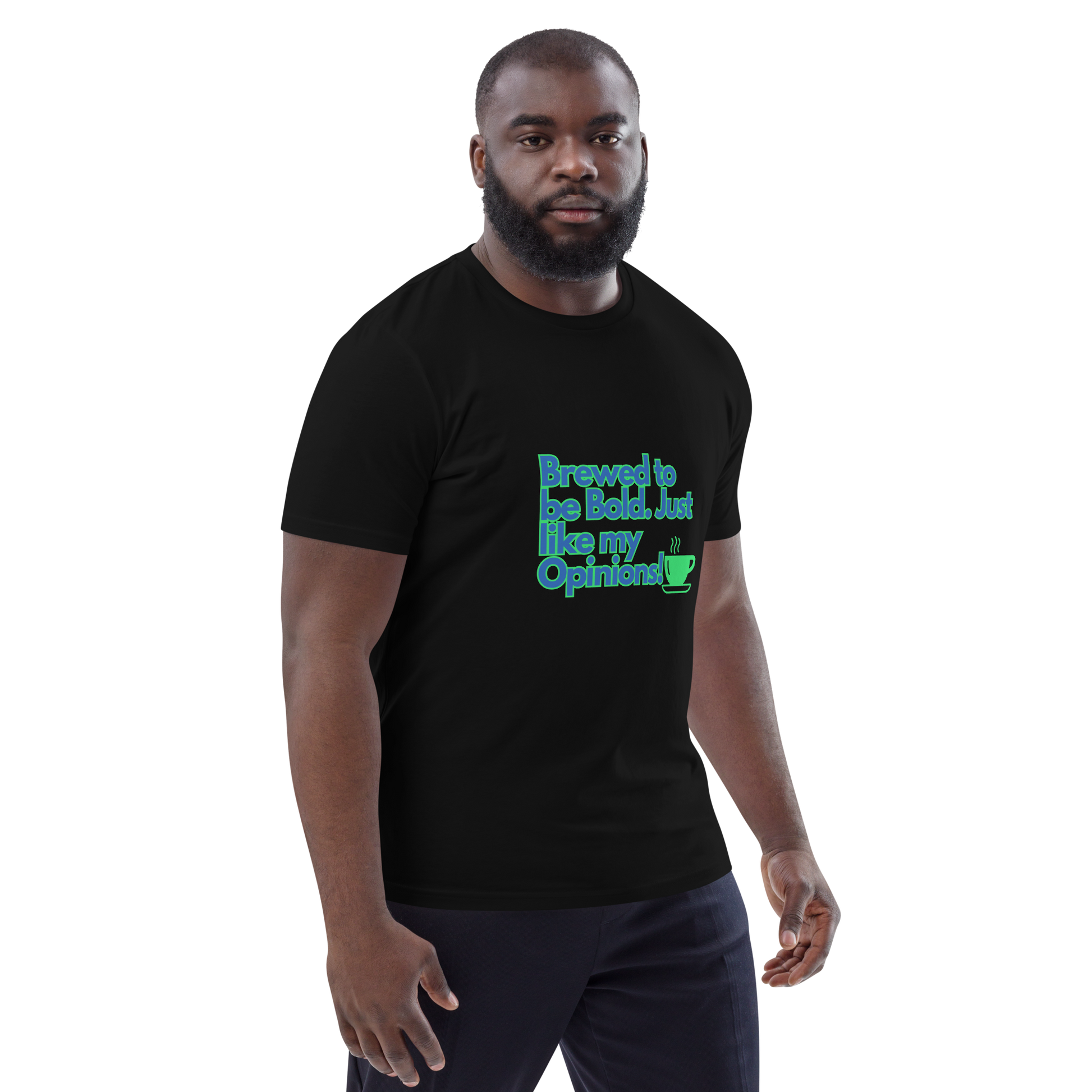 Cellar 8T Coffee - Brewed - Unisex Organic Cotton T-Shirt image 3