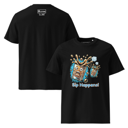 Cellar 8T Whisky - Sip Happens - Unisex Organic Cotton T-Shirt image 33