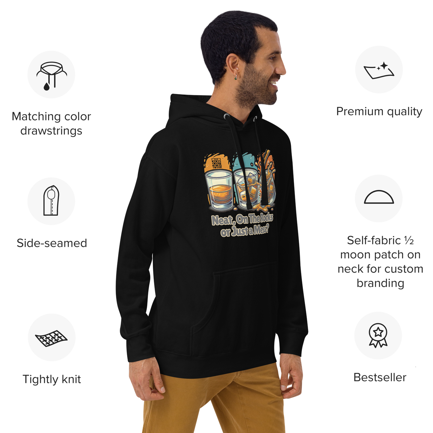 Cellar 8T Whisky - Neat Unisex Hoodie image 6