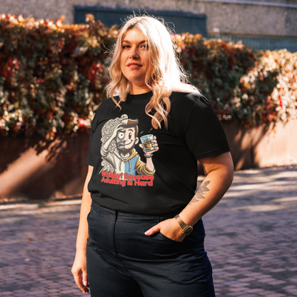 Cellar 8T Whisky - Adulting - Unisex Organic Cotton T-Shirt image 12