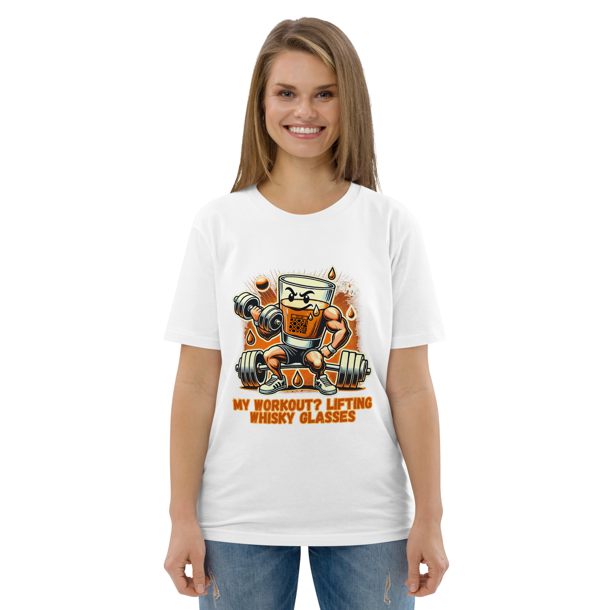 Cellar 8T Whisky - Workout - Unisex Organic Cotton T-Shirt image 5