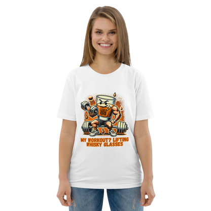 Cellar 8T Whisky - Workout - Unisex Organic Cotton T-Shirt image 5