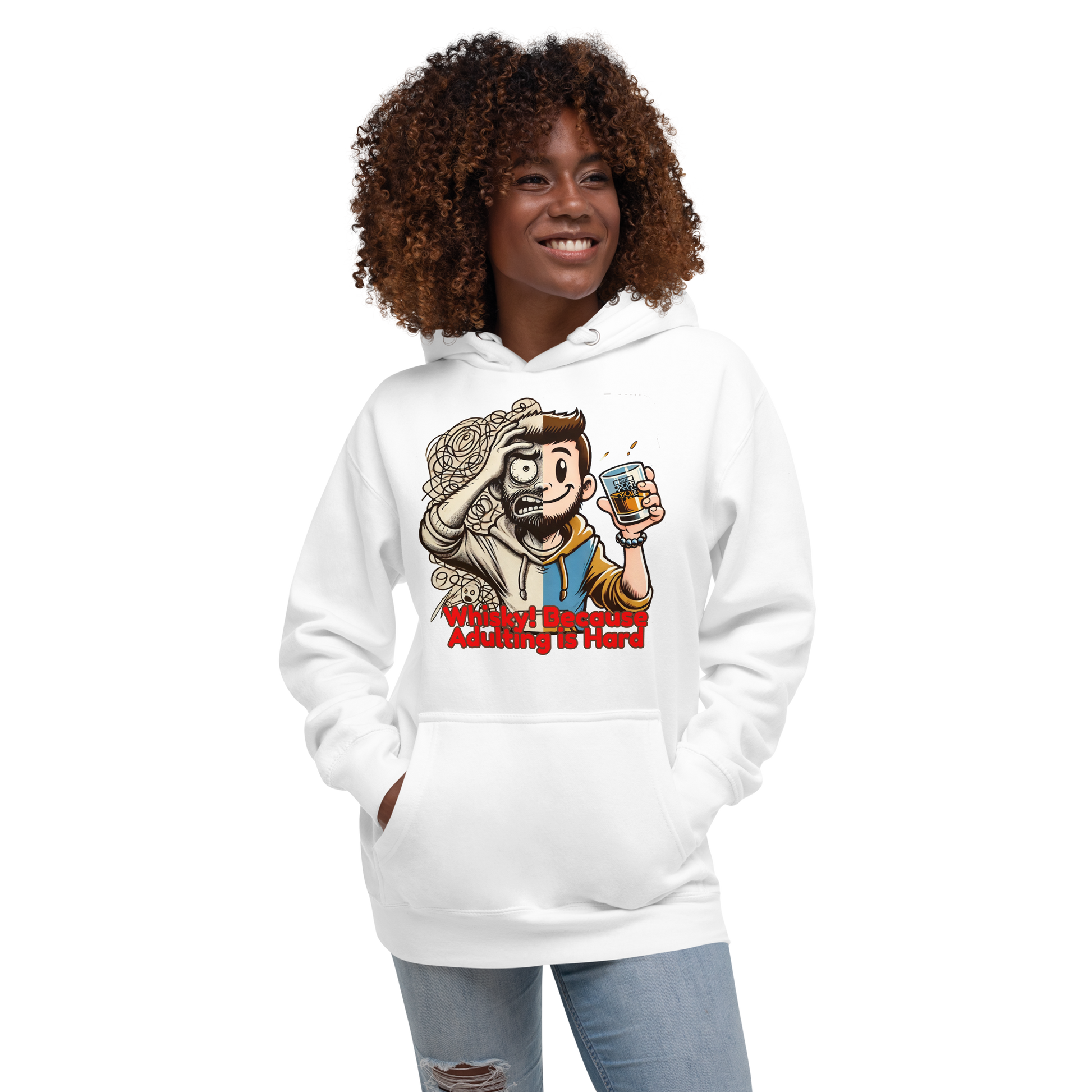 Cellar 8T Whisky - Adulting -  Unisex Hoodie image 2