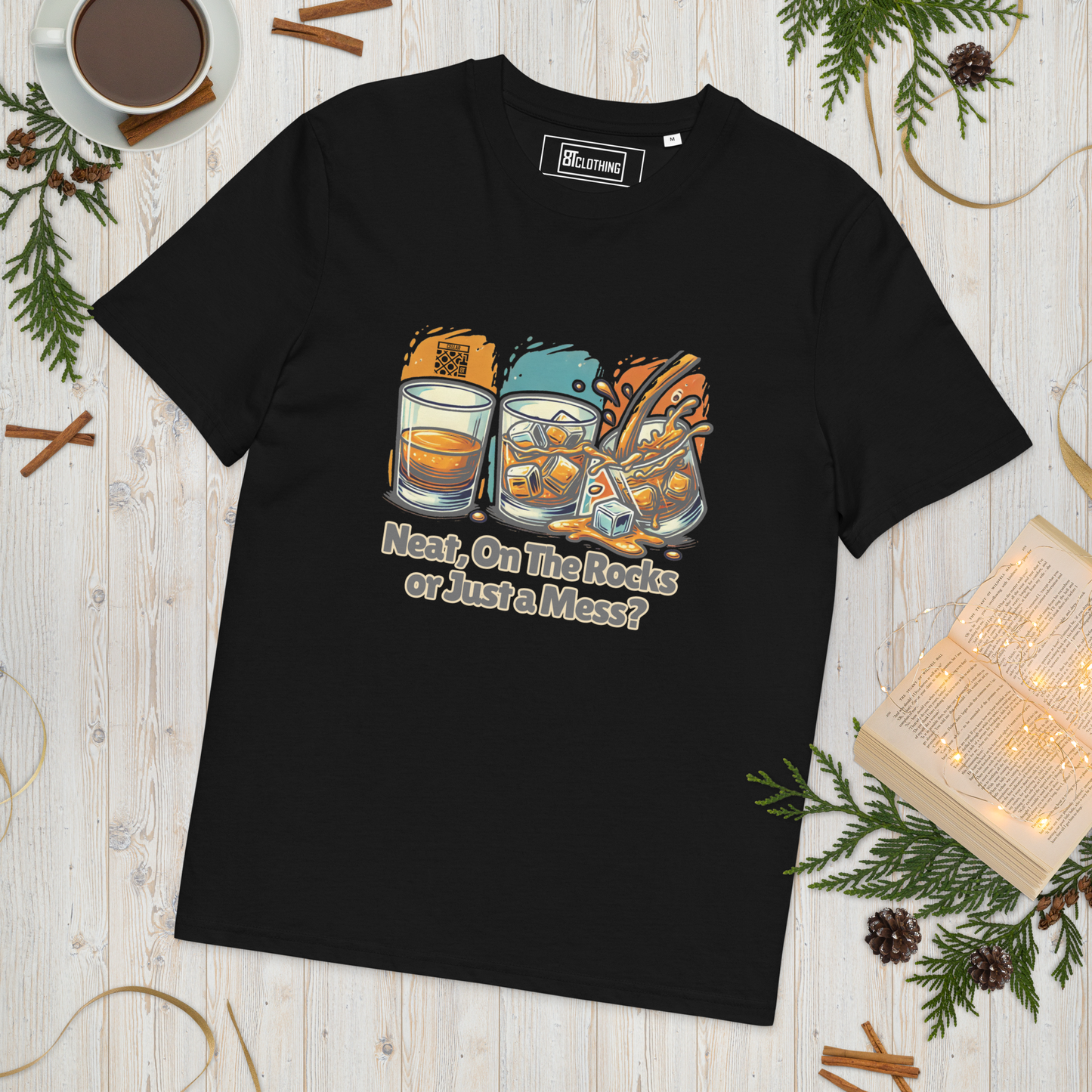 Cellar 8T Whisky - Neat - Unisex Organic Cotton T-Shirt image 16