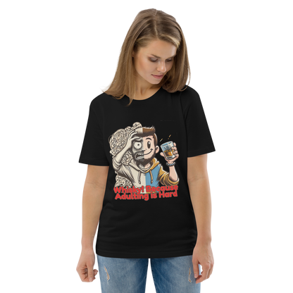 Cellar 8T Whisky - Adulting - Unisex Organic Cotton T-Shirt image 14