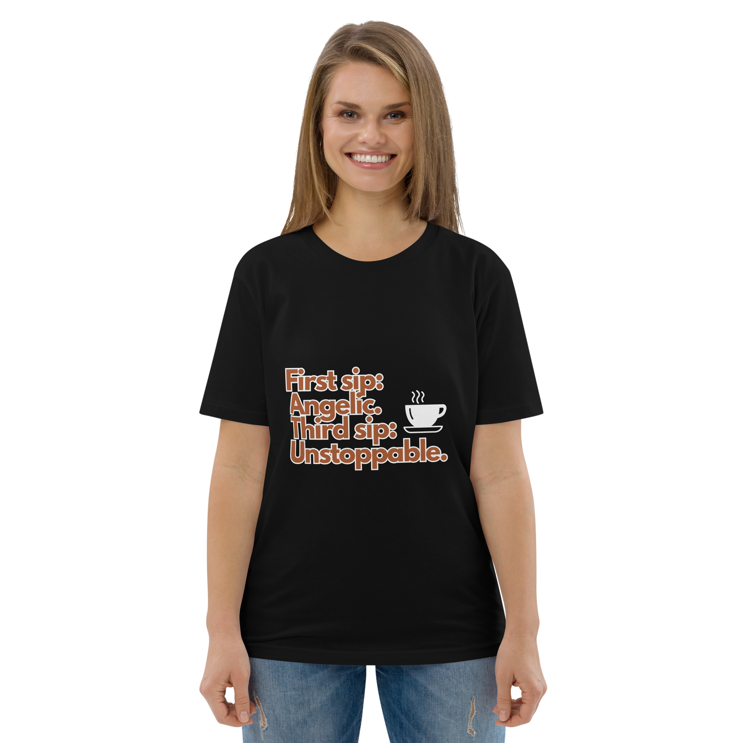 Cellar 8T Coffee - Unstoppable - Unisex Organic Cotton T-Shirt image 2