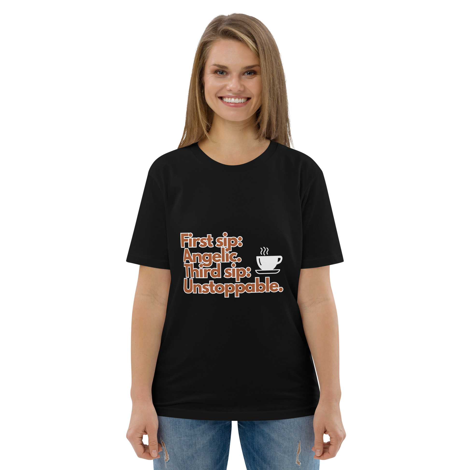 Cellar 8T Coffee - Unstoppable - Unisex Organic Cotton T-Shirt image 2