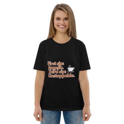 Cellar 8T Coffee - Unstoppable - Unisex Organic Cotton T-Shirt image 2