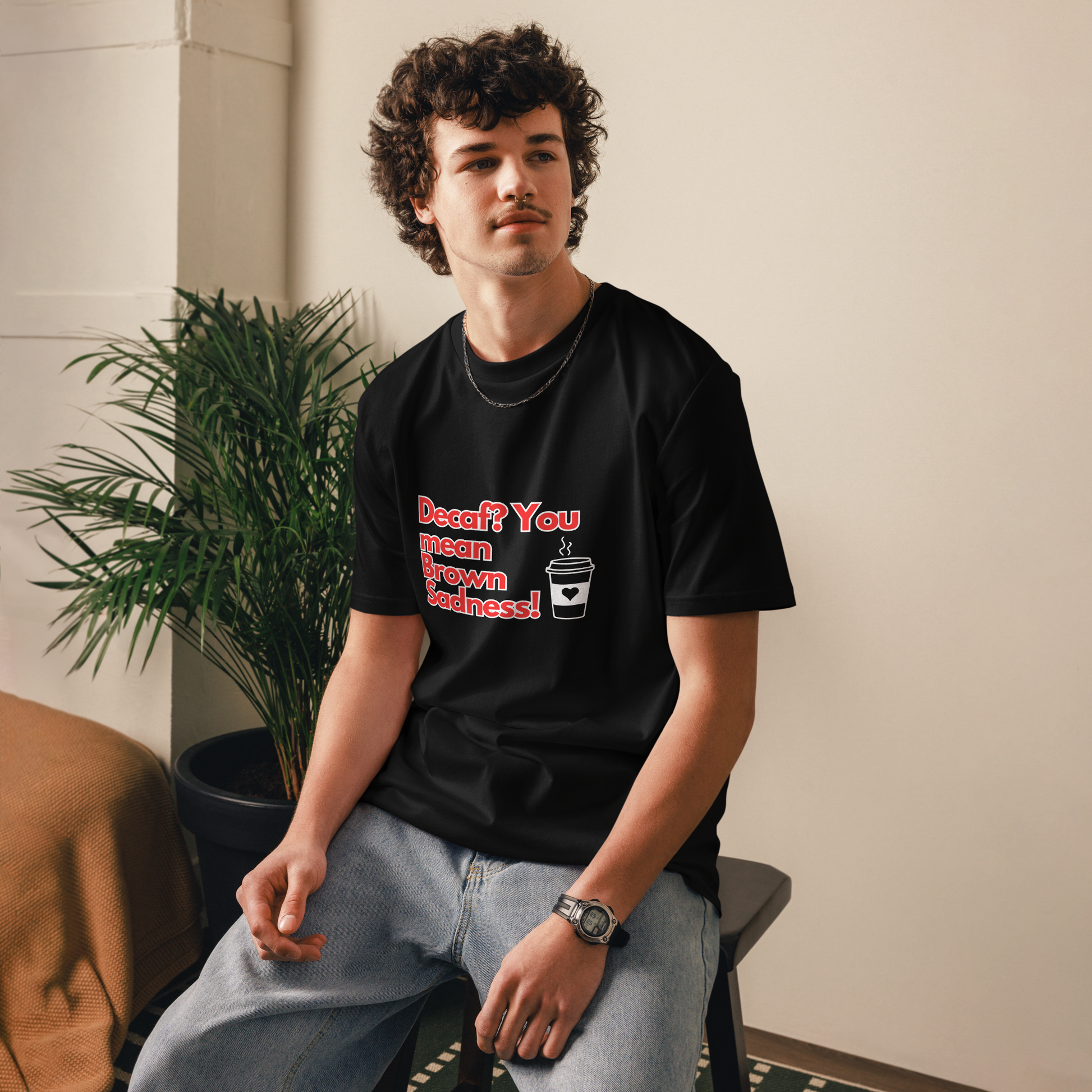 Cellar 8T Coffee - Brown Sadness - Unisex Organic Cotton T-Shirt image 19