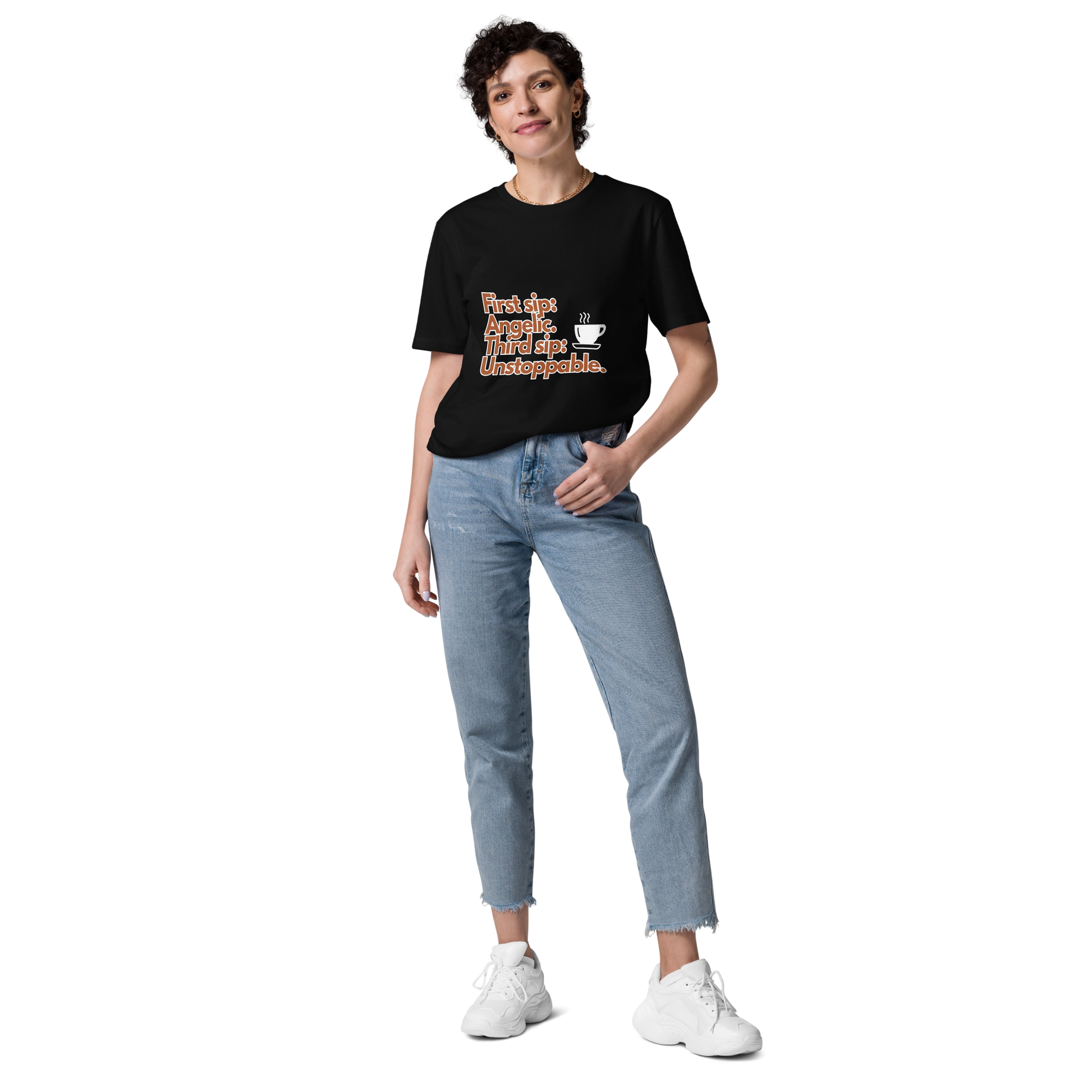 Cellar 8T Coffee - Unstoppable - Unisex Organic Cotton T-Shirt image 13