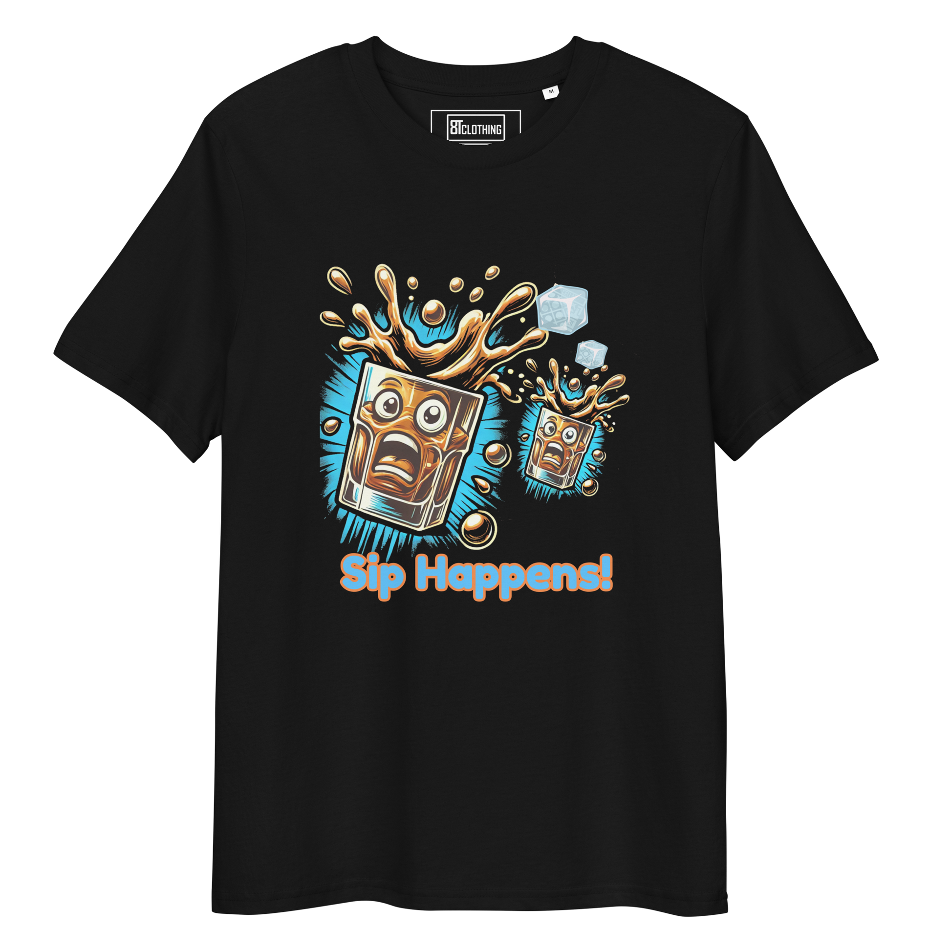 Cellar 8T Whisky - Sip Happens - Unisex Organic Cotton T-Shirt image 26