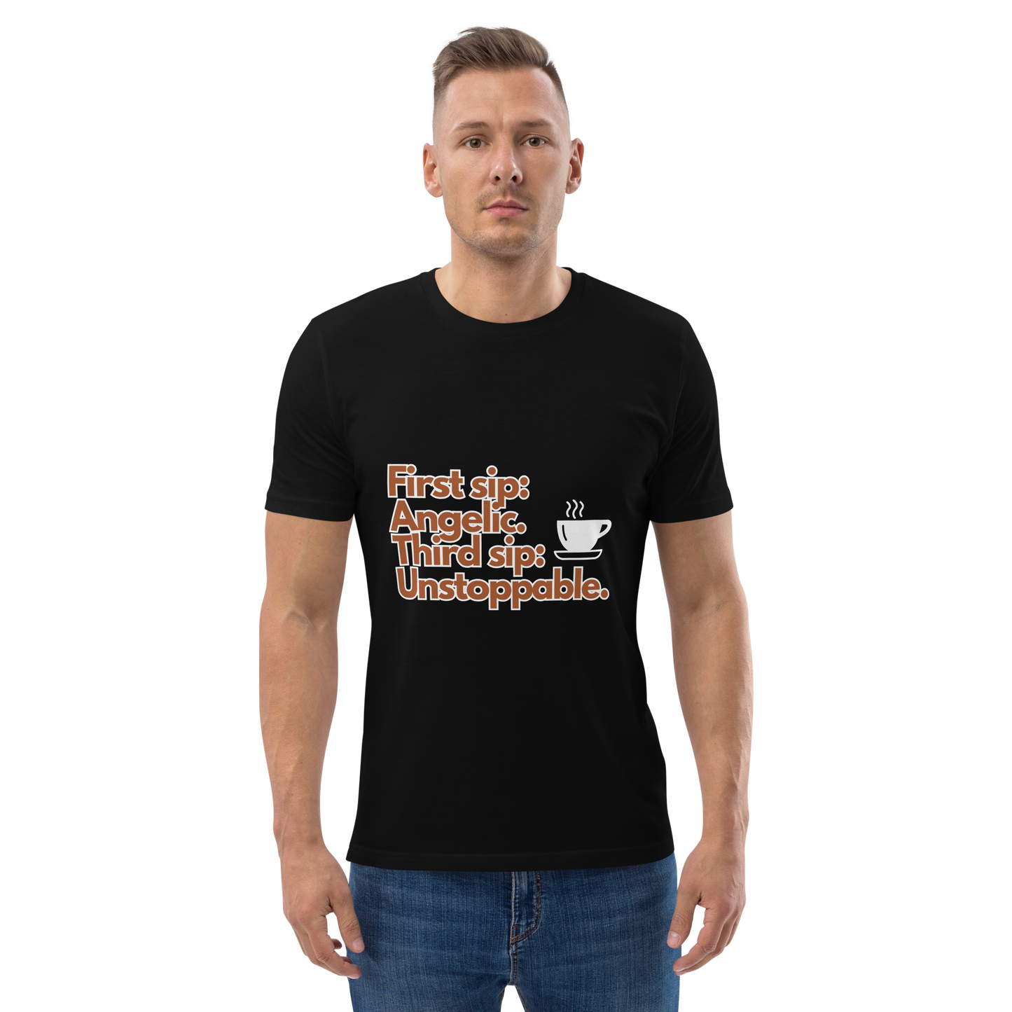 Cellar 8T Coffee - Unstoppable - Unisex Organic Cotton T-Shirt image 23