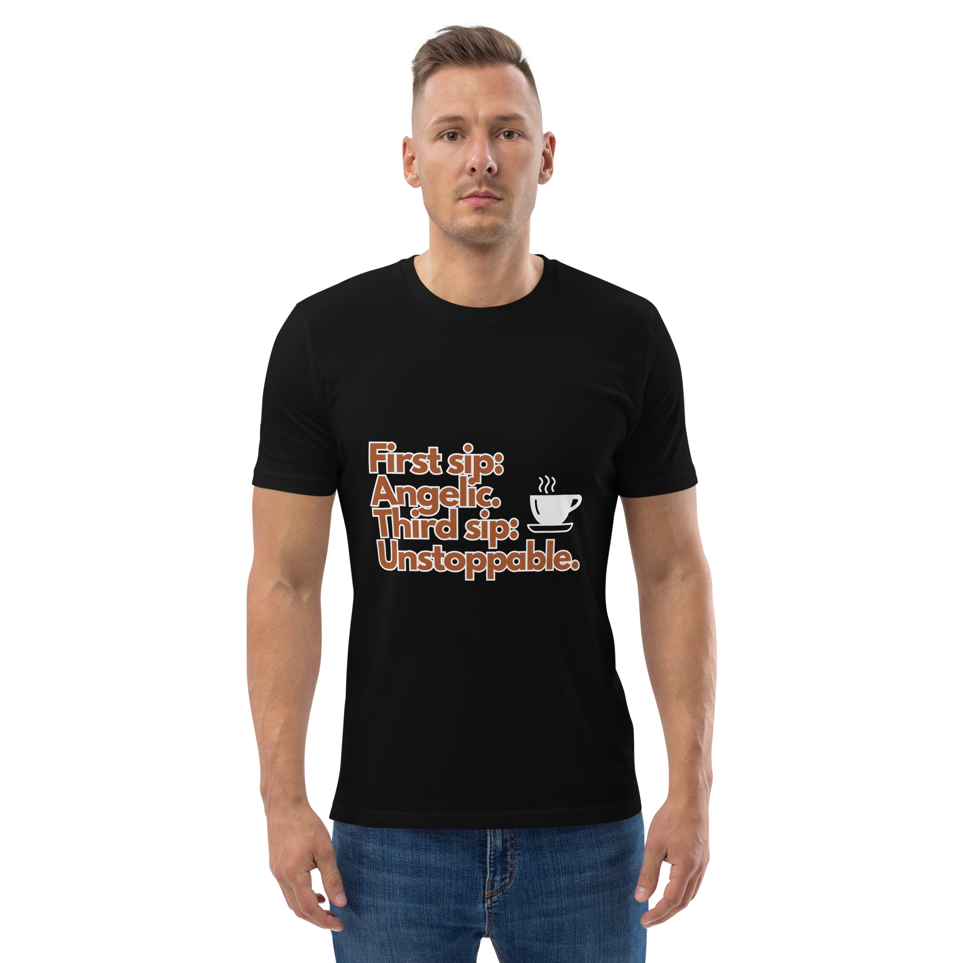 Cellar 8T Coffee - Unstoppable - Unisex Organic Cotton T-Shirt image 23
