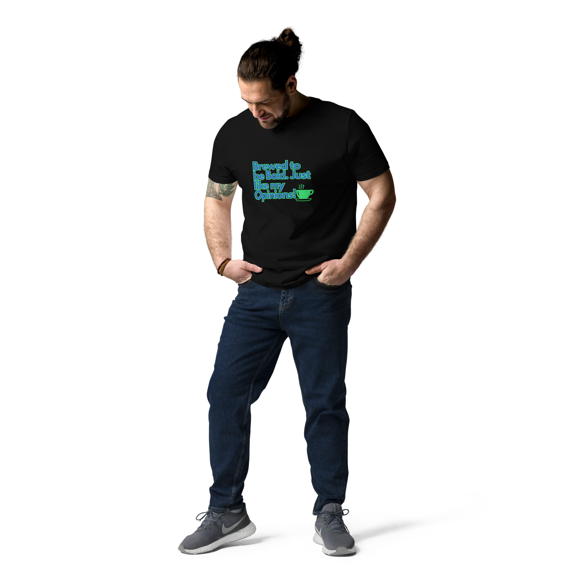 Cellar 8T Coffee - Brewed - Unisex Organic Cotton T-Shirt image 9