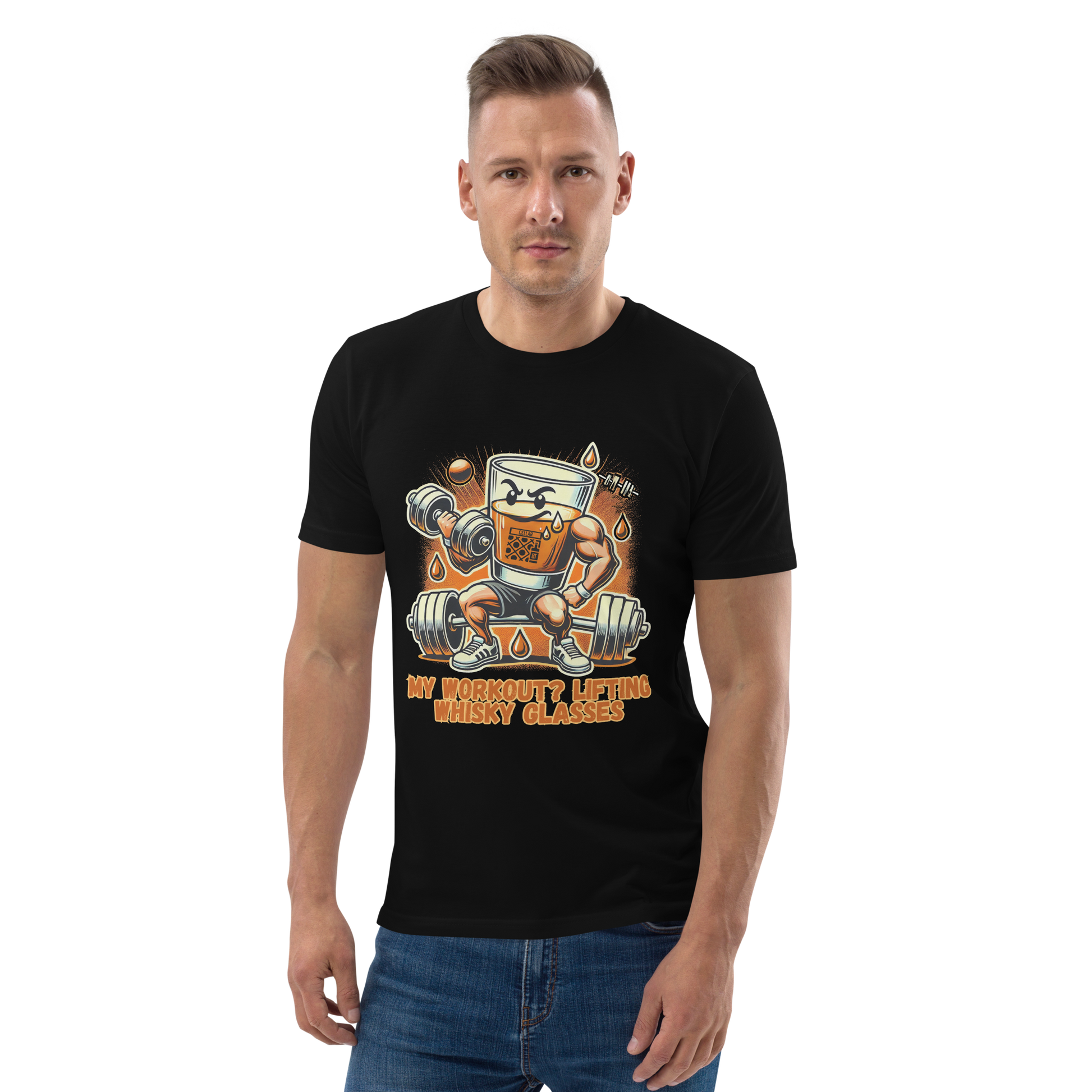 Cellar 8T Whisky - Workout - Unisex Organic Cotton T-Shirt image 0