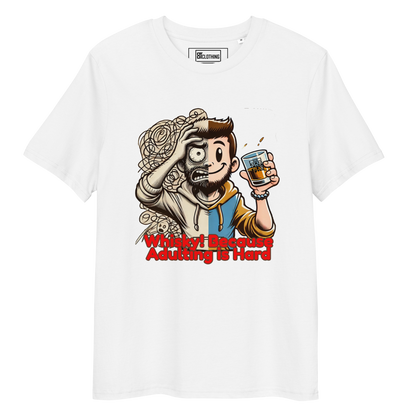 Cellar 8T Whisky - Adulting - Unisex Organic Cotton T-Shirt image 31