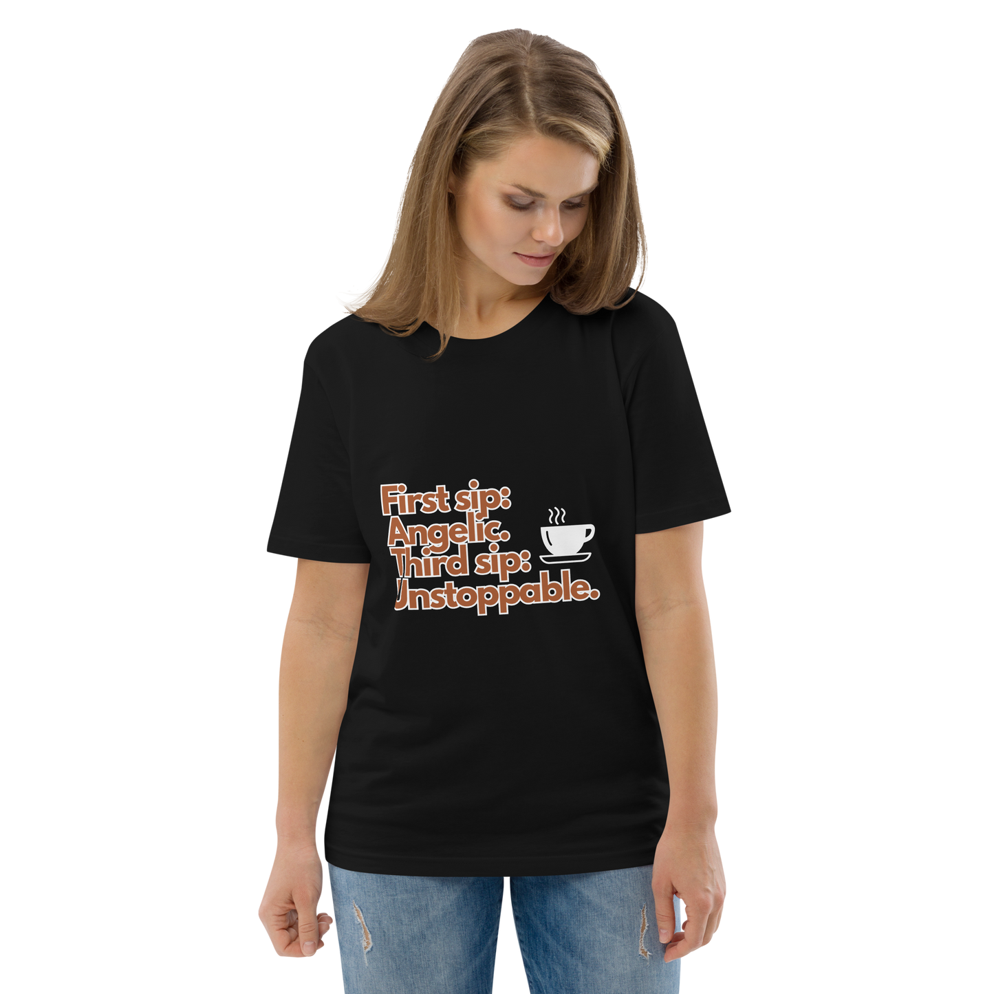 Cellar 8T Coffee - Unstoppable - Unisex Organic Cotton T-Shirt image 3