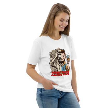 Cellar 8T Whisky - Adulting - Unisex Organic Cotton T-Shirt image 3