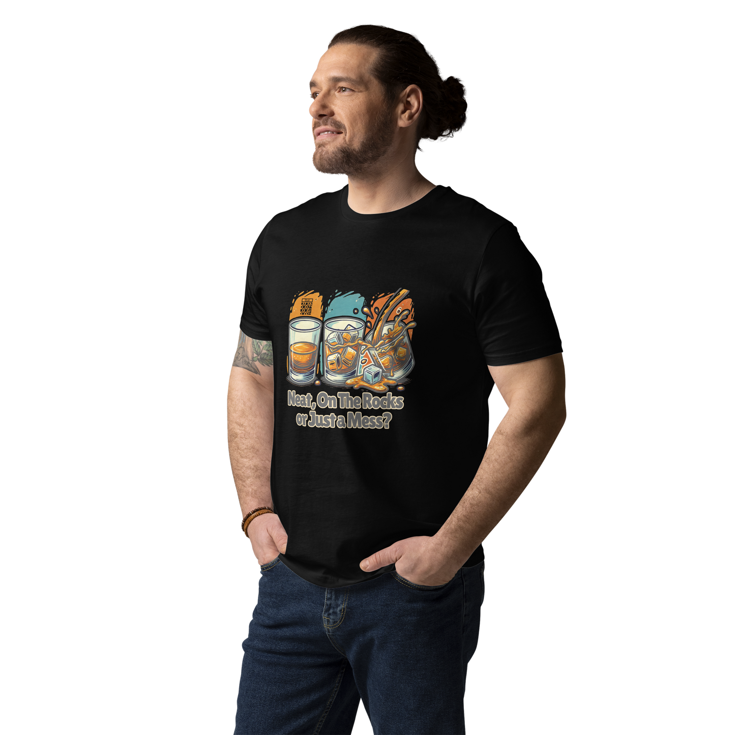Cellar 8T Whisky - Neat - Unisex Organic Cotton T-Shirt image 2