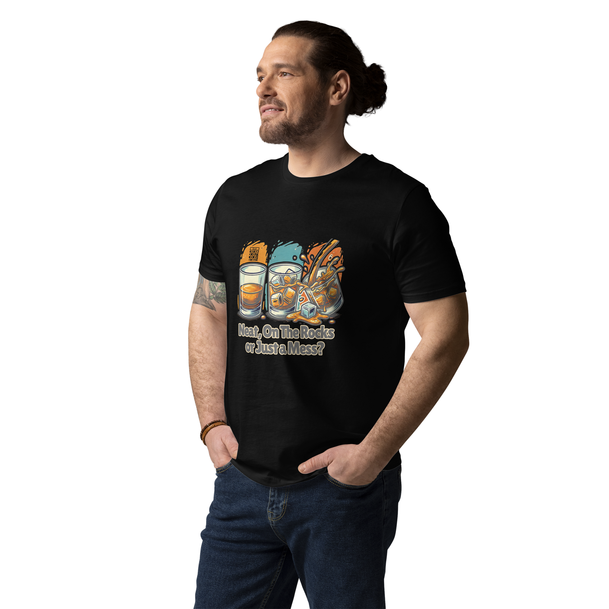 Cellar 8T Whisky - Neat - Unisex Organic Cotton T-Shirt image 2