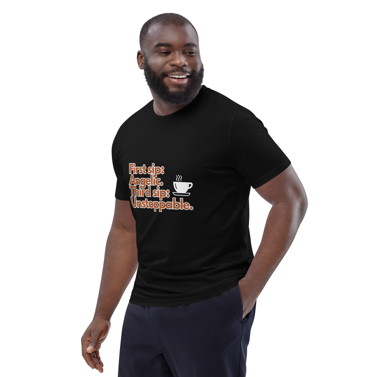 Cellar 8T Coffee - Unstoppable - Unisex Organic Cotton T-Shirt image 22