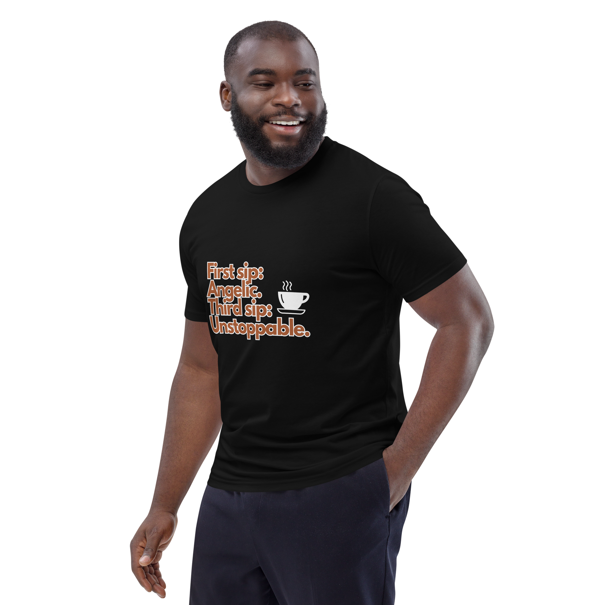 Cellar 8T Coffee - Unstoppable - Unisex Organic Cotton T-Shirt image 22