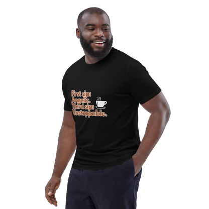 Cellar 8T Coffee - Unstoppable - Unisex Organic Cotton T-Shirt image 22
