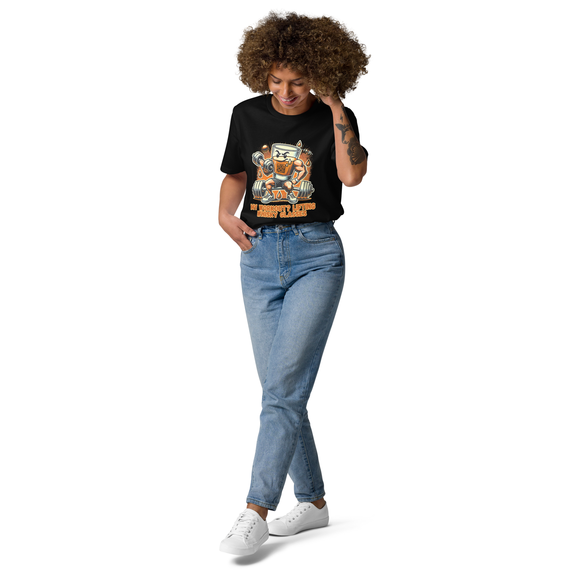 Cellar 8T Whisky - Workout - Unisex Organic Cotton T-Shirt image 25
