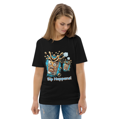 Cellar 8T Whisky - Sip Happens - Unisex Organic Cotton T-Shirt image 13