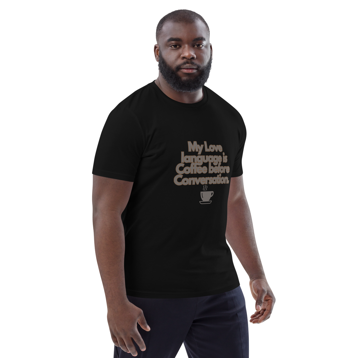 Cellar 8T Coffee - Love Language - Unisex Organic Cotton T-Shirt image 19