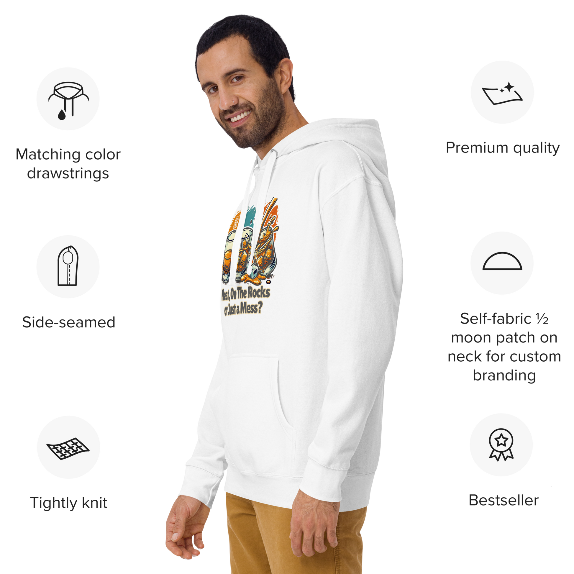 Cellar 8T Whisky - Neat Unisex Hoodie image 7