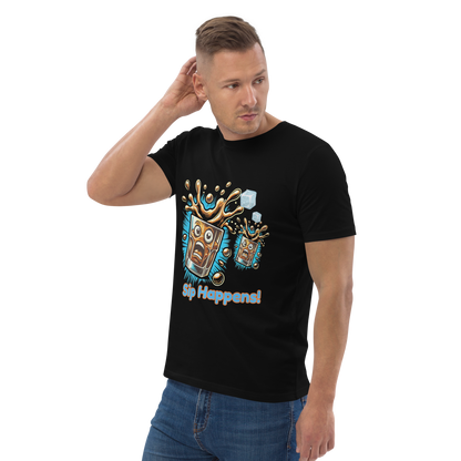 Cellar 8T Whisky - Sip Happens - Unisex Organic Cotton T-Shirt image 4