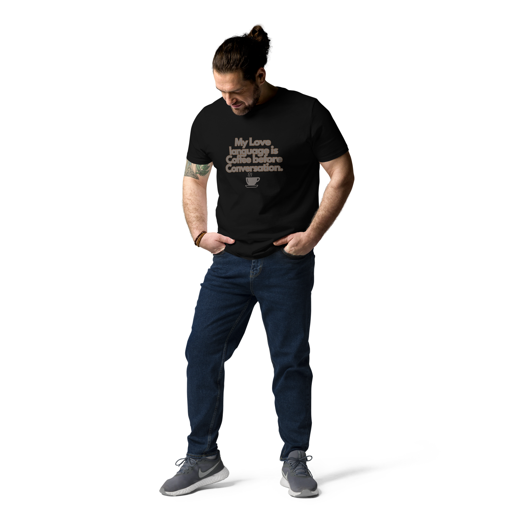 Cellar 8T Coffee - Love Language - Unisex Organic Cotton T-Shirt image 24