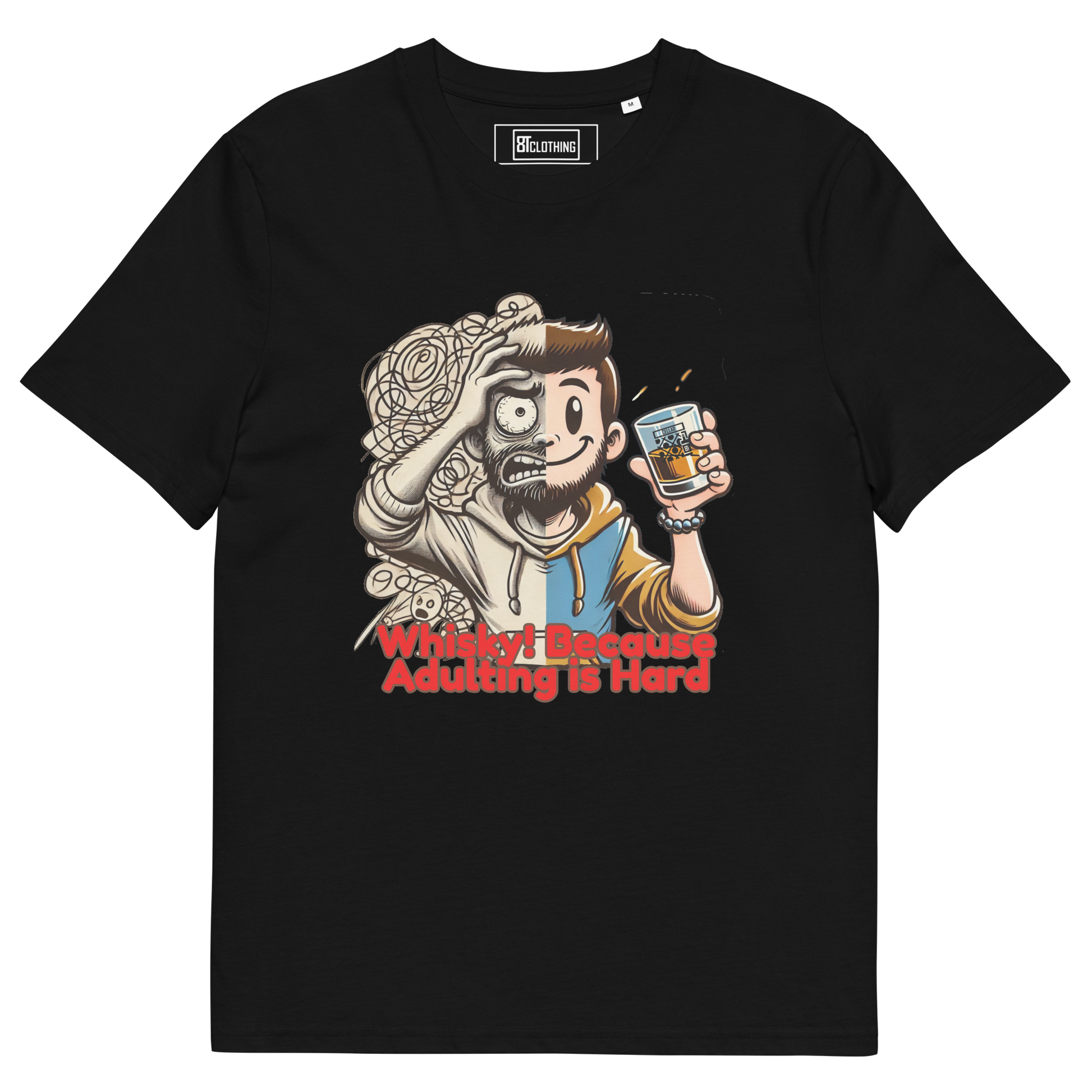 Cellar 8T Whisky - Adulting - Unisex Organic Cotton T-Shirt image 32