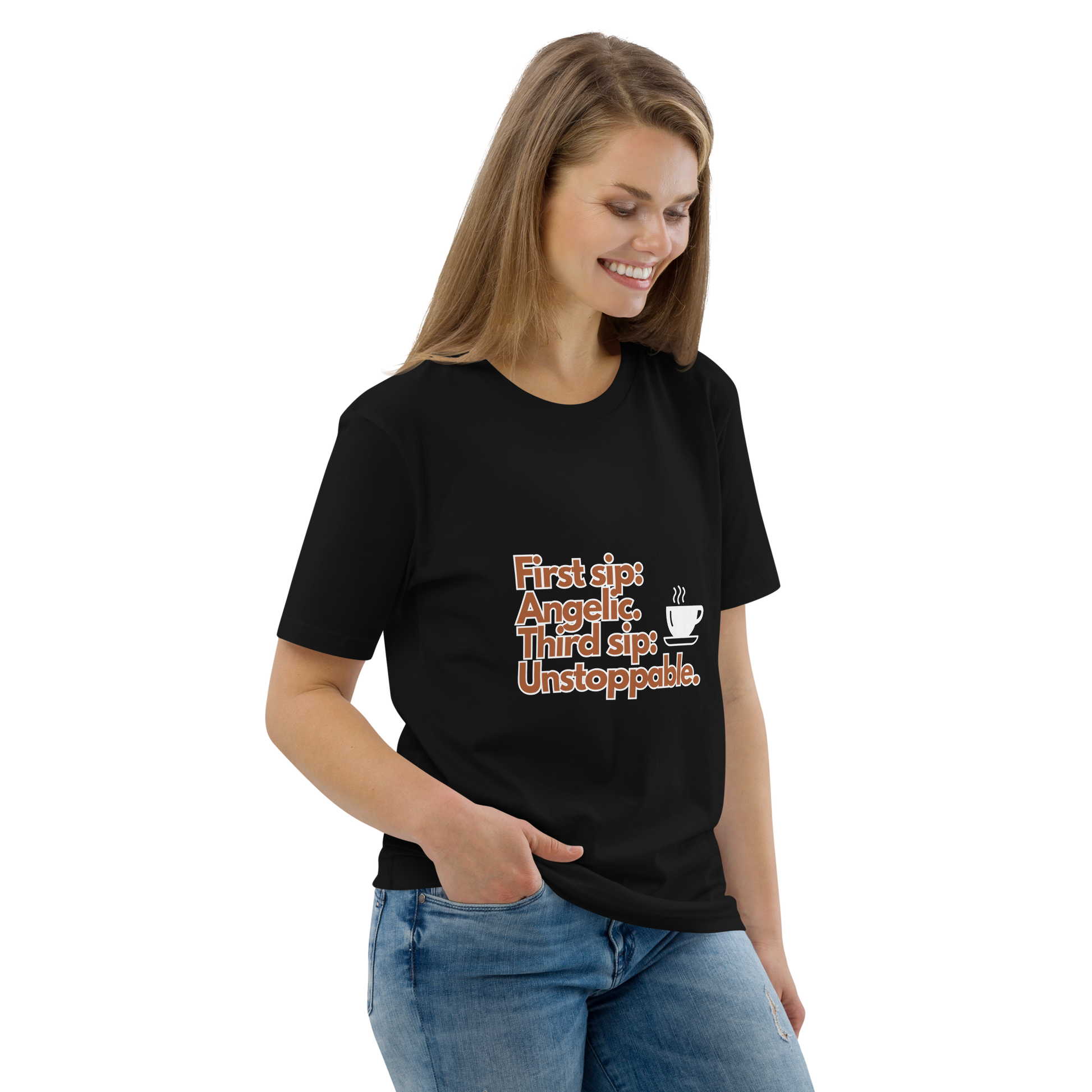 Cellar 8T Coffee - Unstoppable - Unisex Organic Cotton T-Shirt image 7