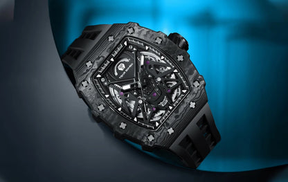 TSAR BOMBA – Carbon Fiber Automatic Men’s Watch (Model TB-8207)