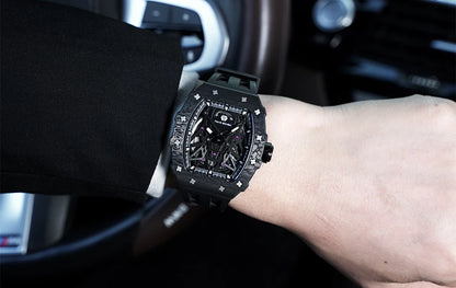 TSAR BOMBA – Carbon Fiber Automatic Men’s Watch (Model TB-8207)