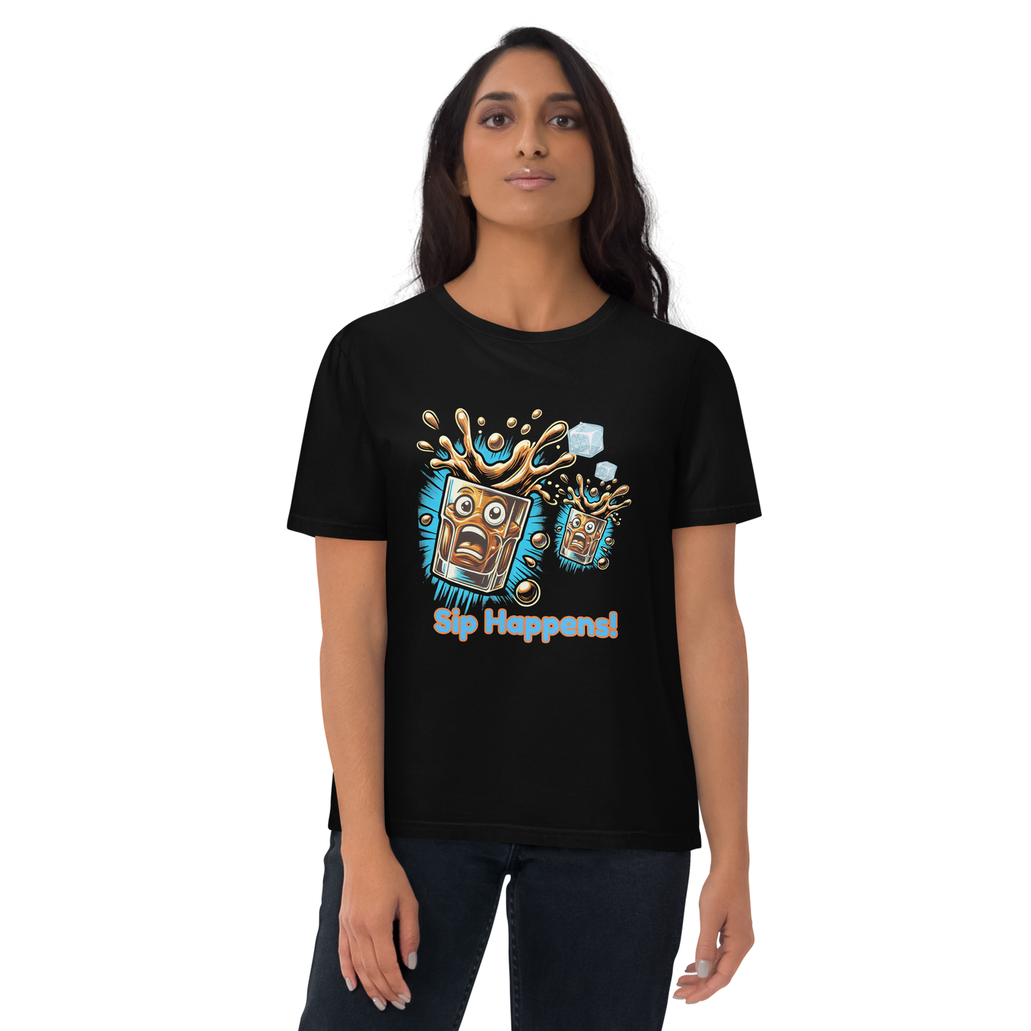 Cellar 8T Whisky - Sip Happens - Unisex Organic Cotton T-Shirt image 20
