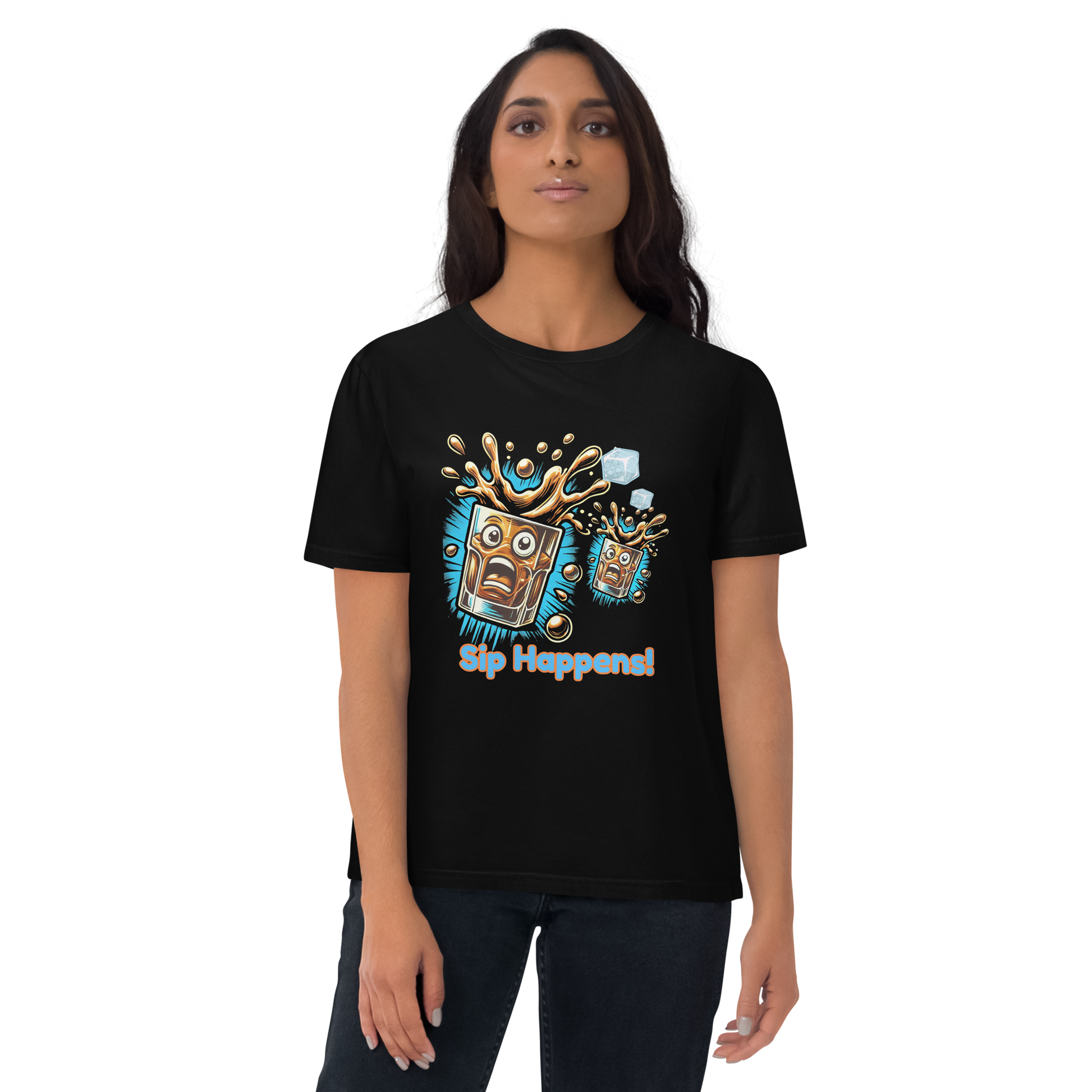 Cellar 8T Whisky - Sip Happens - Unisex Organic Cotton T-Shirt image 20