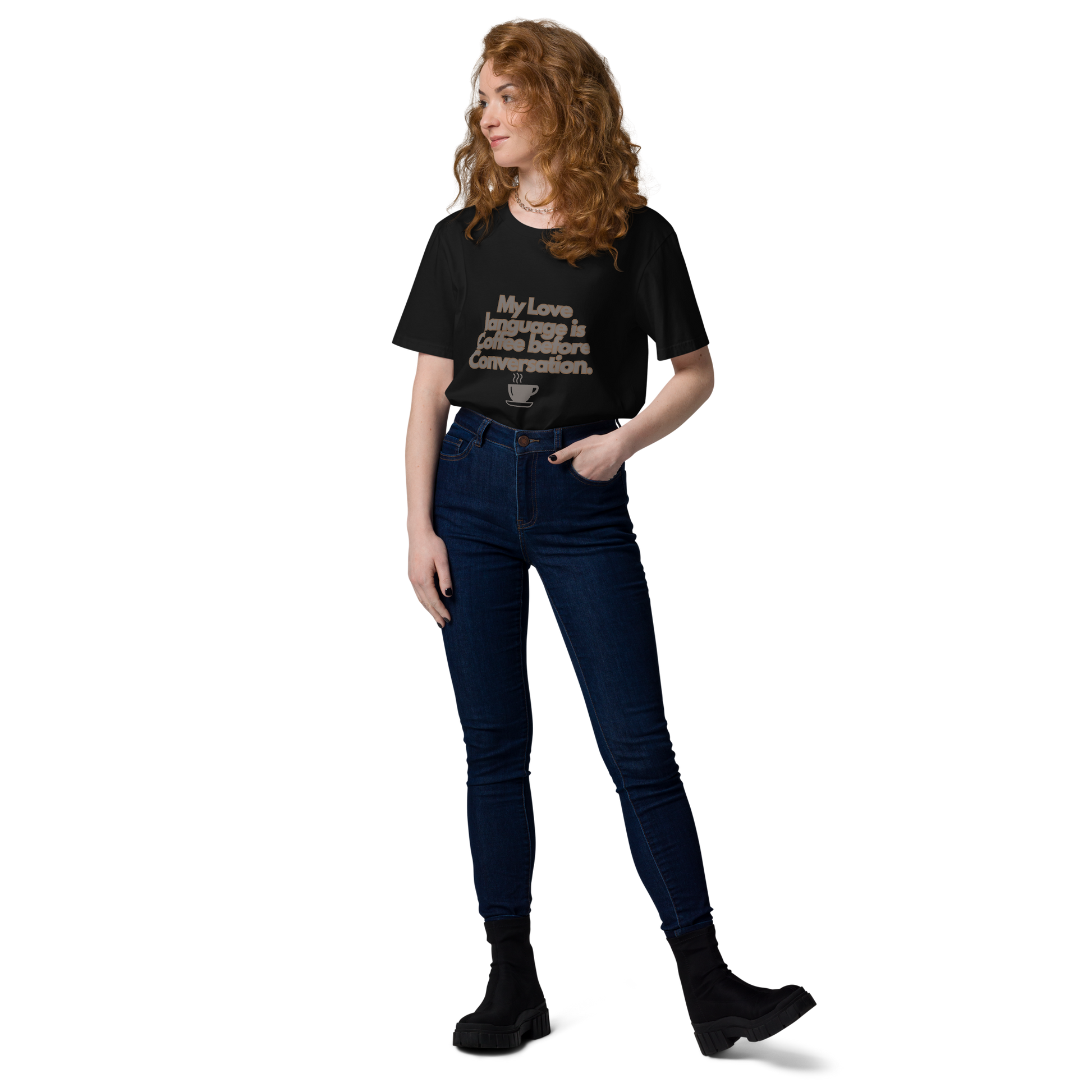 Cellar 8T Coffee - Love Language - Unisex Organic Cotton T-Shirt image 10