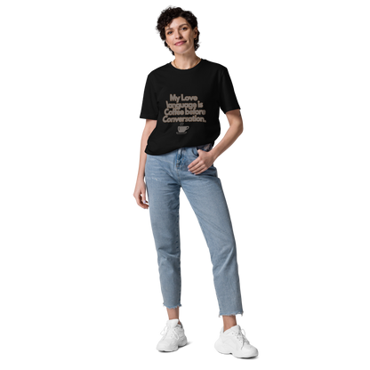 Cellar 8T Coffee - Love Language - Unisex Organic Cotton T-Shirt image 11