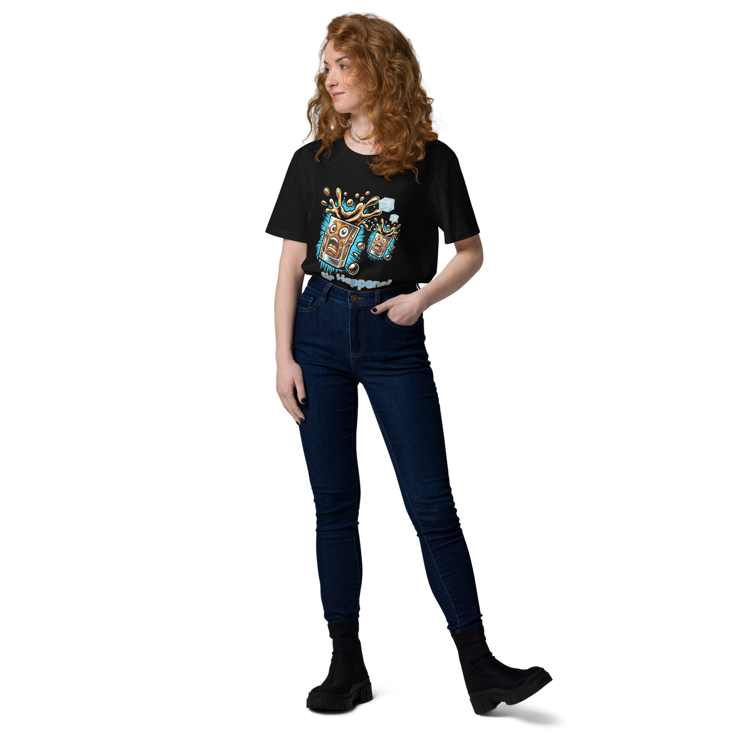 Cellar 8T Whisky - Sip Happens - Unisex Organic Cotton T-Shirt image 23