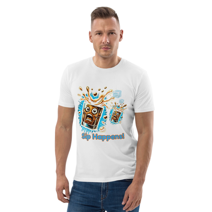 Cellar 8T Whisky - Sip Happens - Unisex Organic Cotton T-Shirt image 18