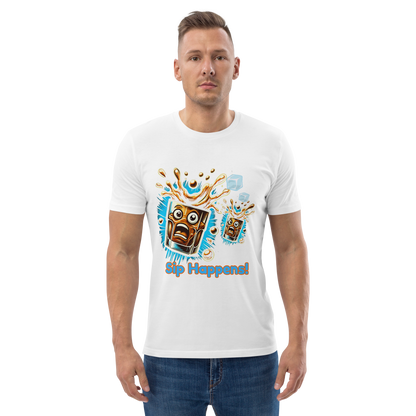 Cellar 8T Whisky - Sip Happens - Unisex Organic Cotton T-Shirt image 19