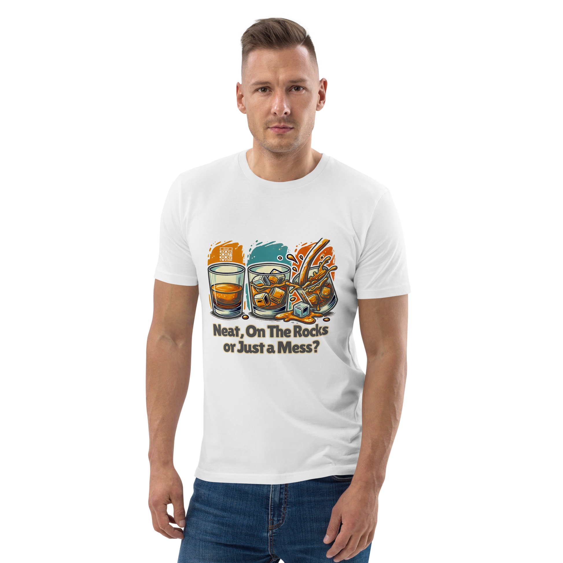 Cellar 8T Whisky - Neat - Unisex Organic Cotton T-Shirt image 7