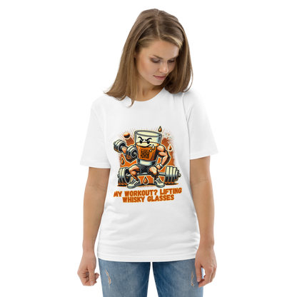 Cellar 8T Whisky - Workout - Unisex Organic Cotton T-Shirt image 6