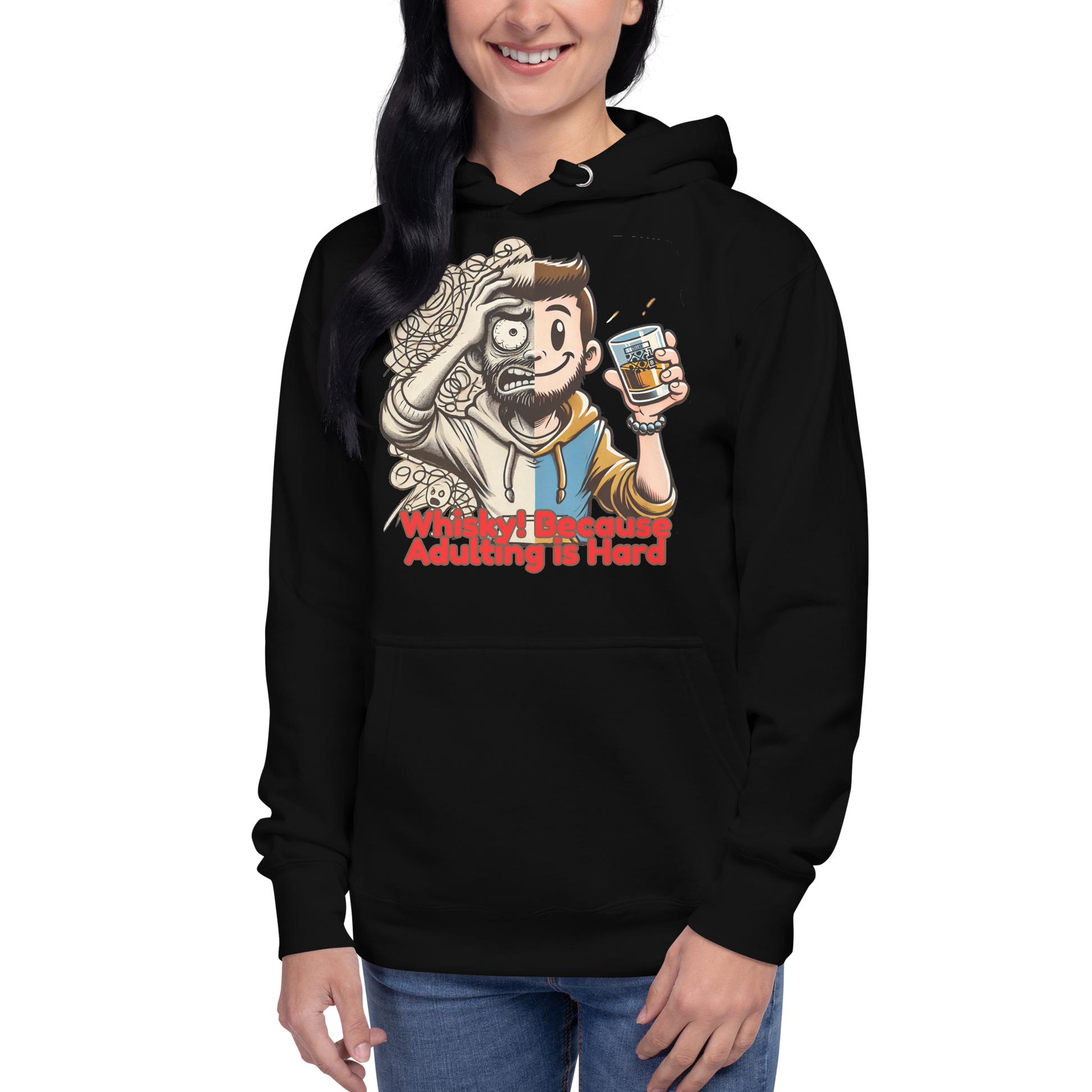 Cellar 8T Whisky - Adulting - Unisex Hoodie image 14