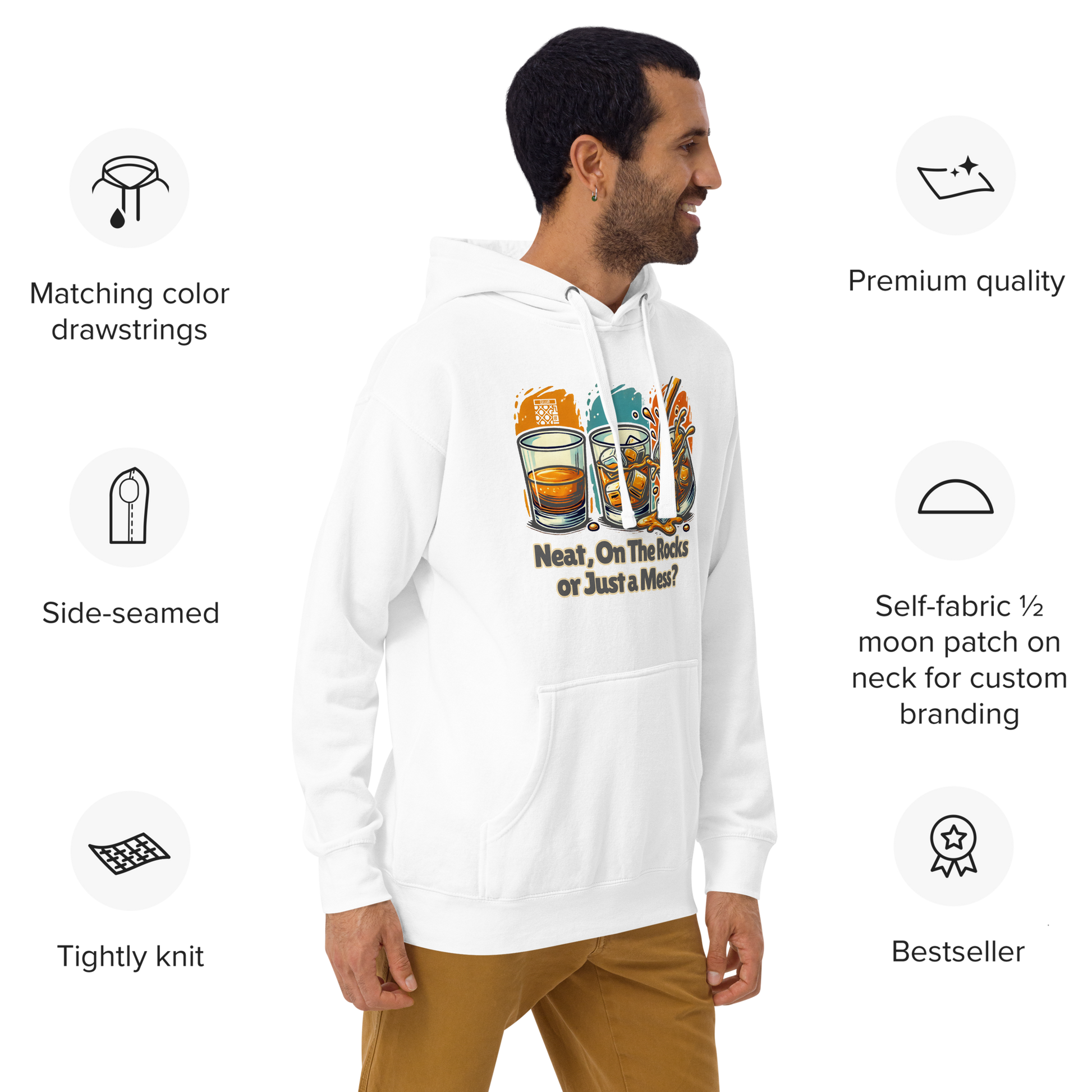 Cellar 8T Whisky - Neat Unisex Hoodie image 6