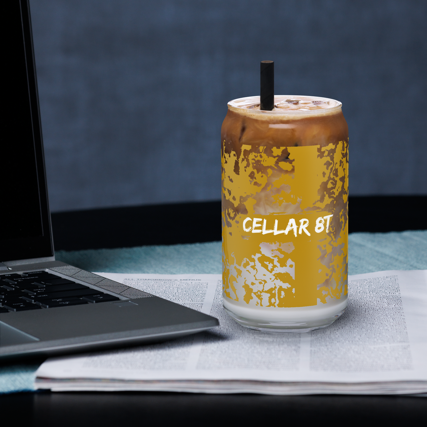 Cellar 8T - Smoked Honey Gold - Tall Cocktail Glass - 16oz