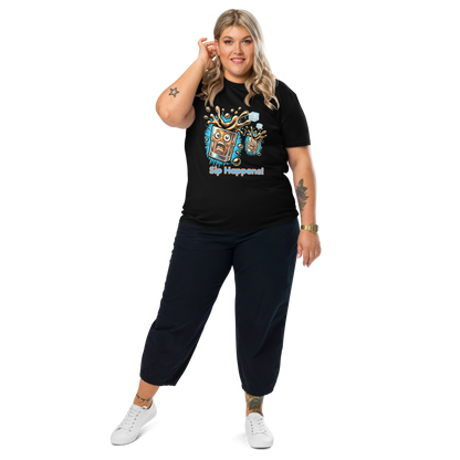 Cellar 8T Whisky - Sip Happens - Unisex Organic Cotton T-Shirt image 11